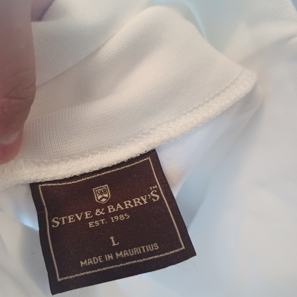Steve & Barry's Mens Vintage White Turtle neck - Picture 3 of 3